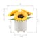 Flora Bunda&#xAE; Sunflowers in Blessed Ceramic Planter